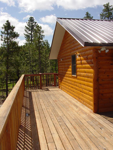Black Hills Cabin Rental  - Hidden Treasure Ranch Deck
